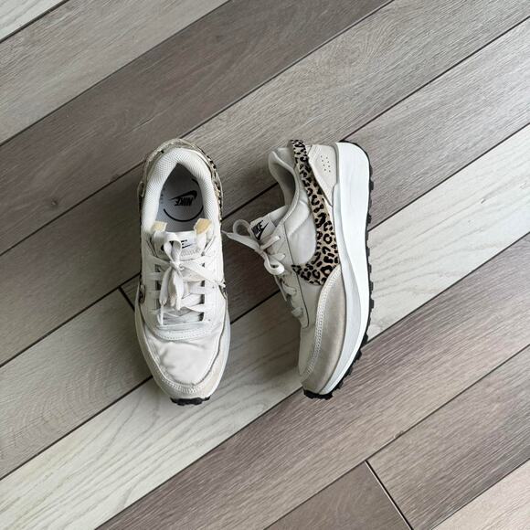 Nike Shoes - Nike waffle debut leopard swoosh